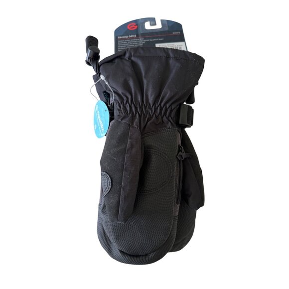 Gordini Stomp Mitt Youth Medium Black Gray NWT Zip Pocket Heat Junior's - Picture 4 of 5